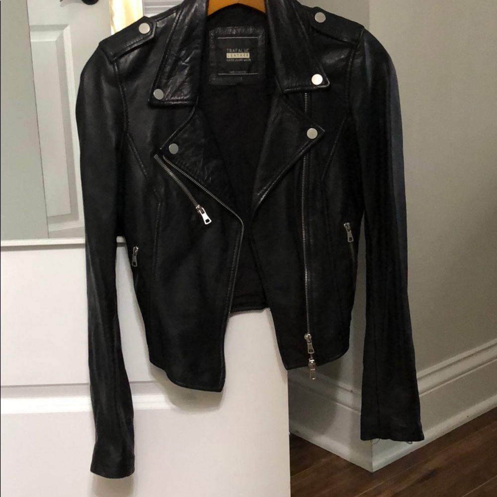 Zara Trafaluc leather jacket